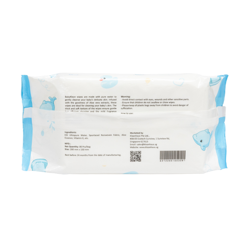 Biodegradable Organic Baby Water Wet Wipes