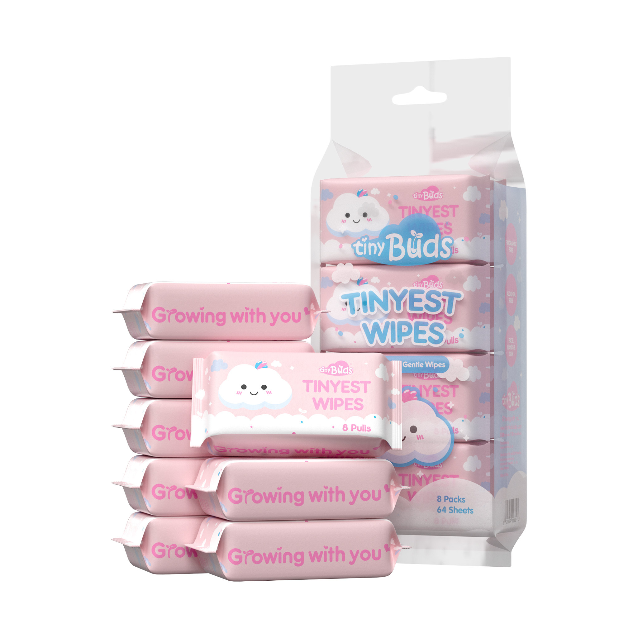 Mini Packing Baby Cleaning Wet Wipes for Baby Cleaning